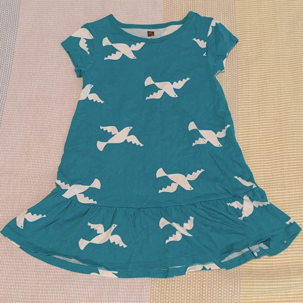 Tea Teal Blue & White Sundress - 4